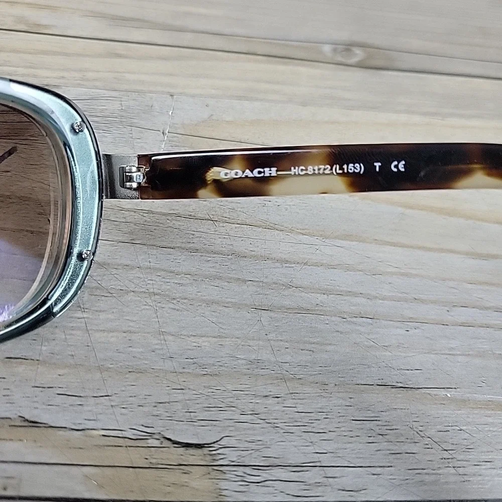 COACH HC 8172 5370D0 CRYSTAL TEAL SNOW LEOPARD TORT‎ 56-16-140 FRAMES ONLY